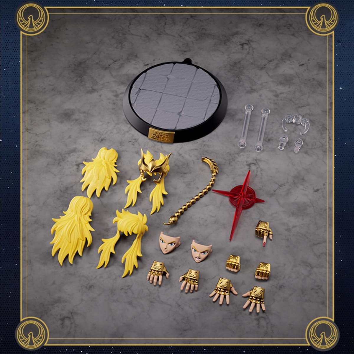 HiPlay Saint Seiya Series Scorpio Milo, Total Height Approx. 5.9 inches (150 mm), Color Coded Plastic Model Building Kit