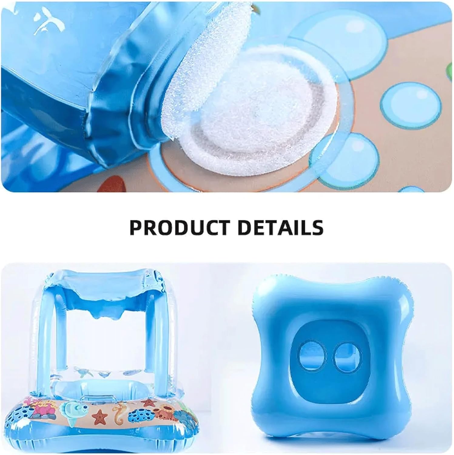 Floating Objects in Baby Swimming Pool, Free Swimming, Super Buoyancy, with Sunshade, Styles, for Babies to Play with Floating Objects
