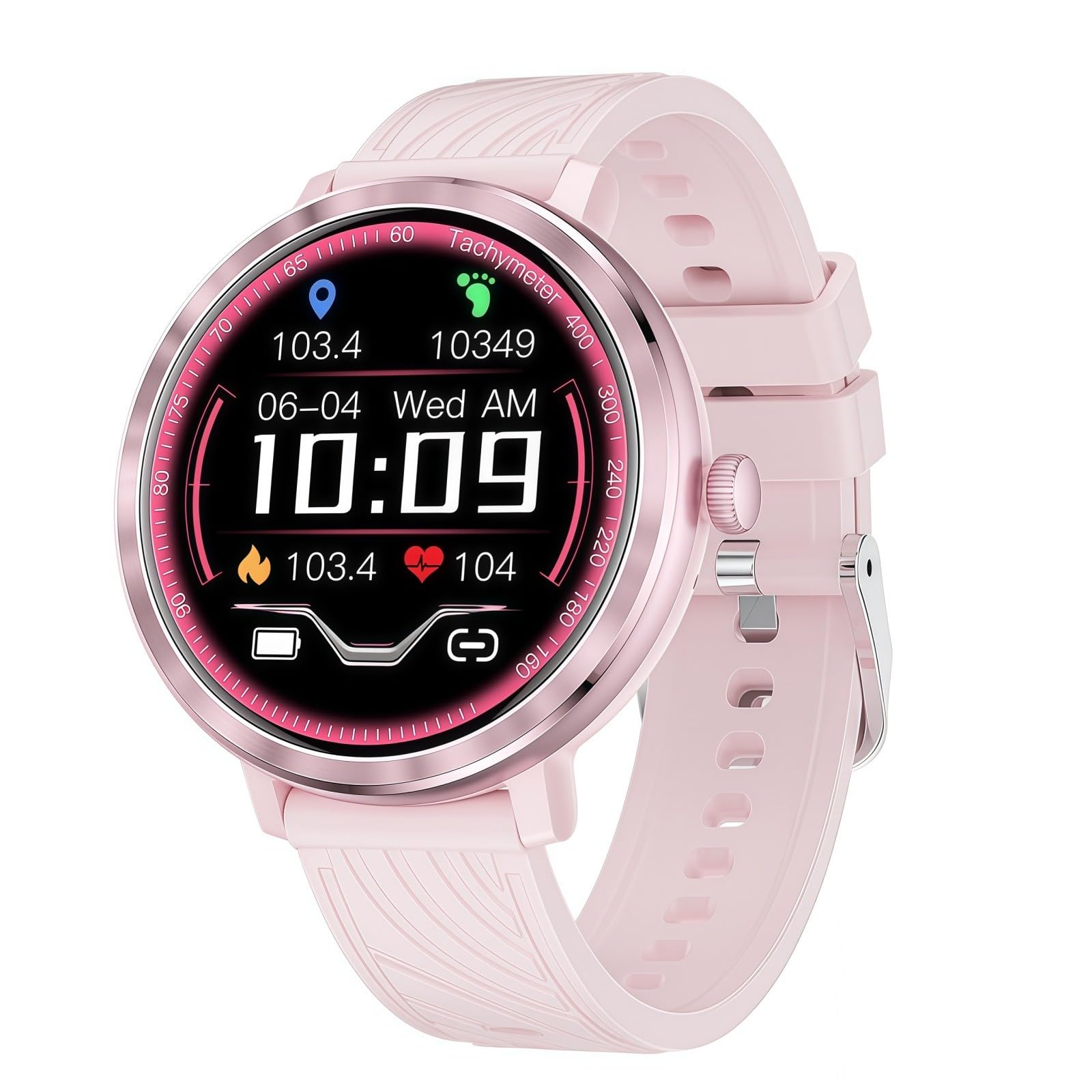 Reloj Inteligente,Reloj Deportivo,Reloj Deportivo con Monitor De Frecuencia Cardíaca,Sueño Y Spo2,Resistente Al Agua IP68,Pantalla Táctil HD,Más De 100 Deportes,para Android E iOS
