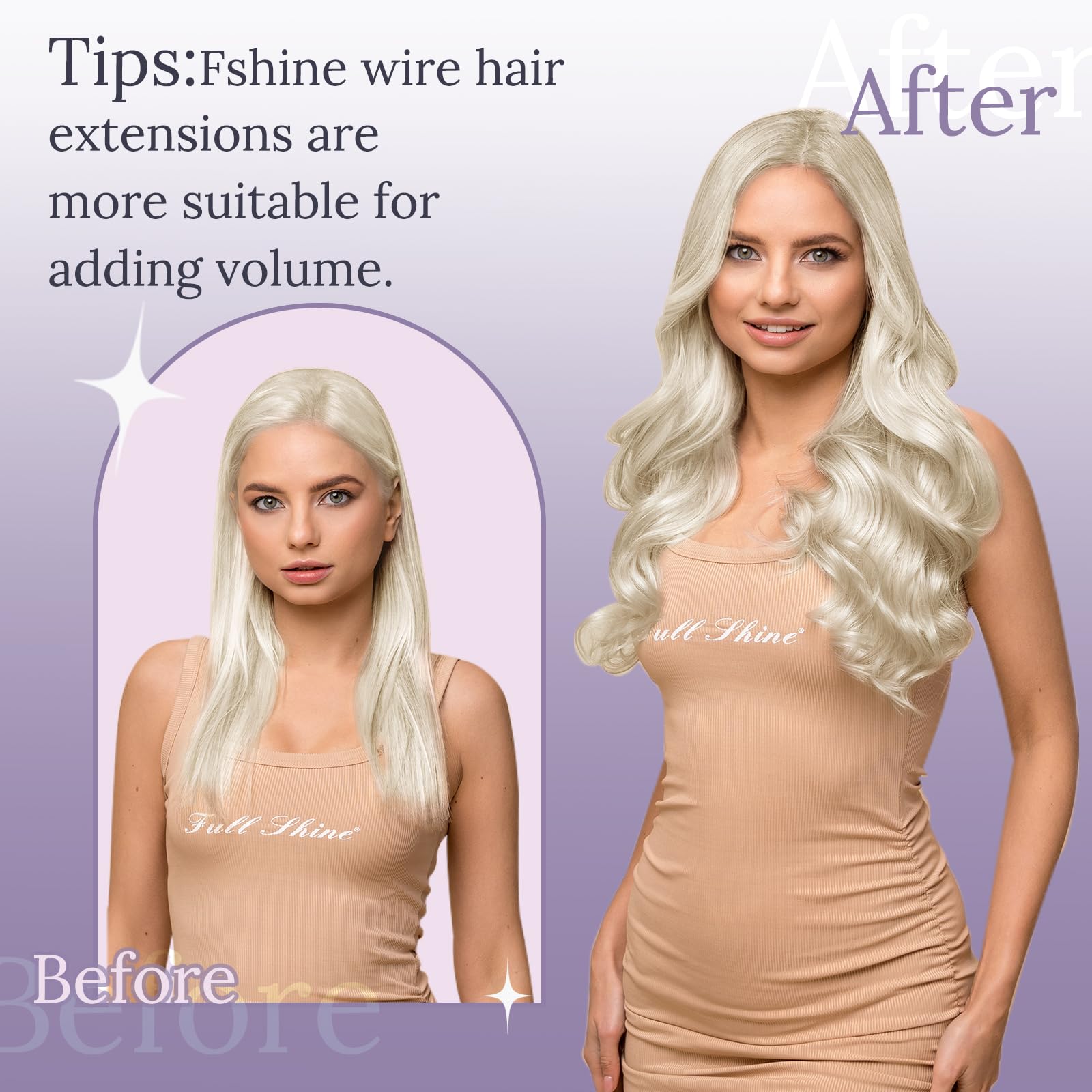 20 Inch Real Human Hair Extensions, 95g Wire Clip-in, Easy Wear DOORES 18 Dark Brown Wire Hair Extensions - 95g Remy Human  main image 2