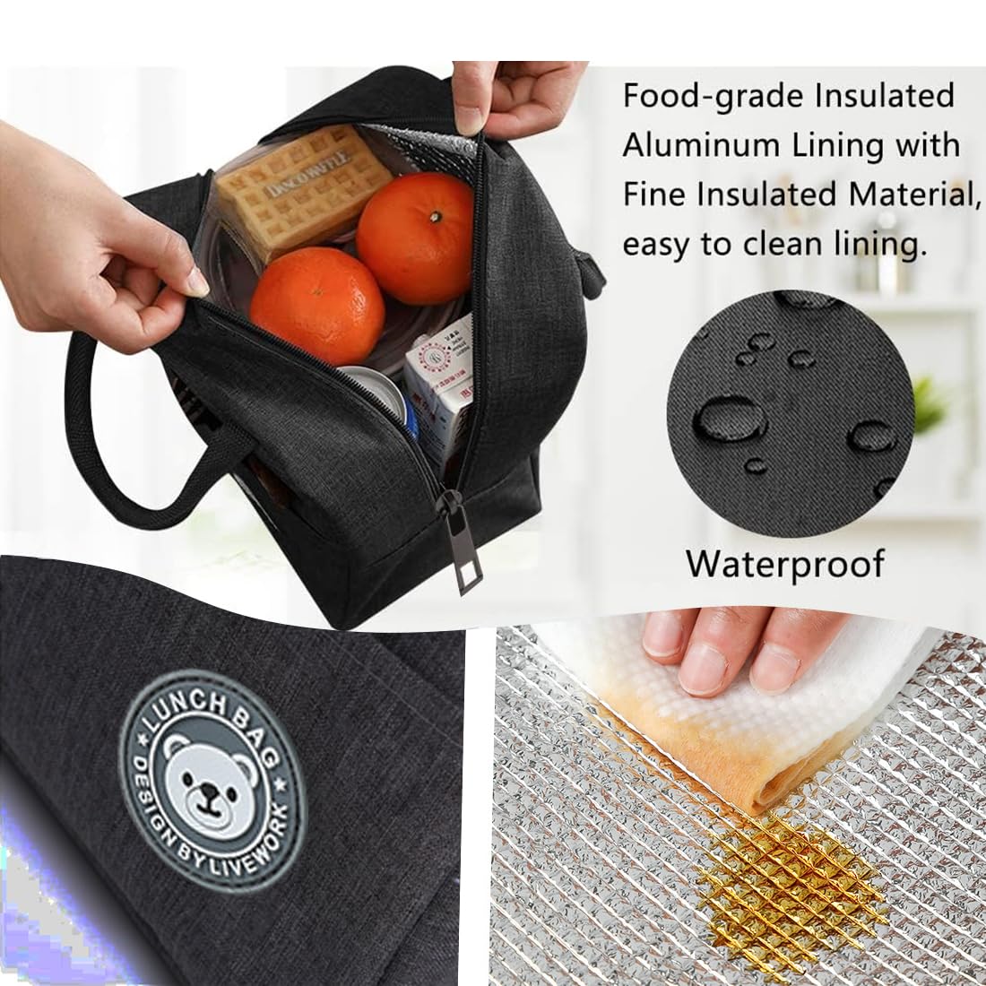 Borsa pranzo - : Borsa Termica PranzoBorsa termica per il pranzo in velluto a coste on OnBuyBaglemon Borsa termica per il pranzo in velluto a coste : Borsa Porta Pranzo
