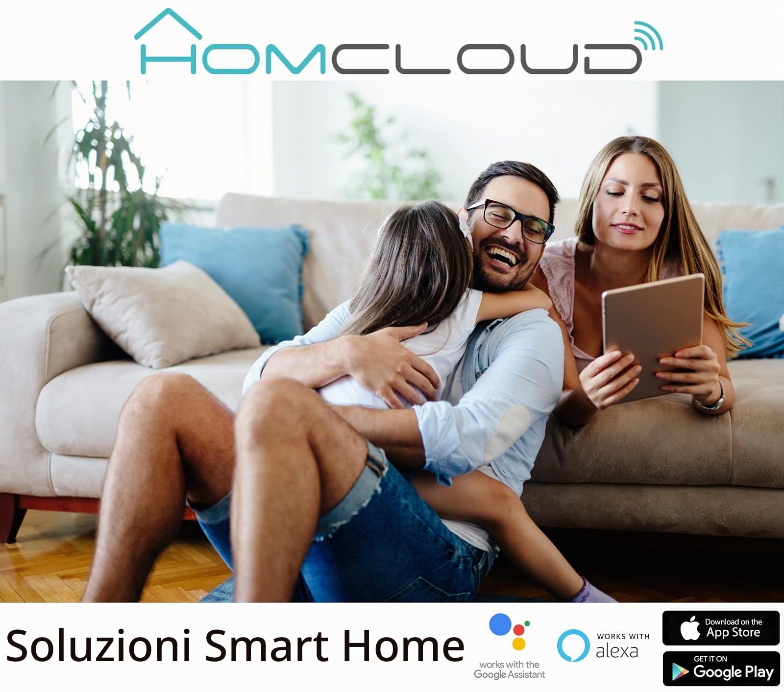 Smart Webcam Wi-Fi Speed 4S Pan&Tilt, HD 2MP, Rotazione Orizzontale 355° e Verticale 10°-75°, Audio Bidirezionale, Rilevatore Movimento PIR, MicroSD/Cloud, Visione Notturna, Interno