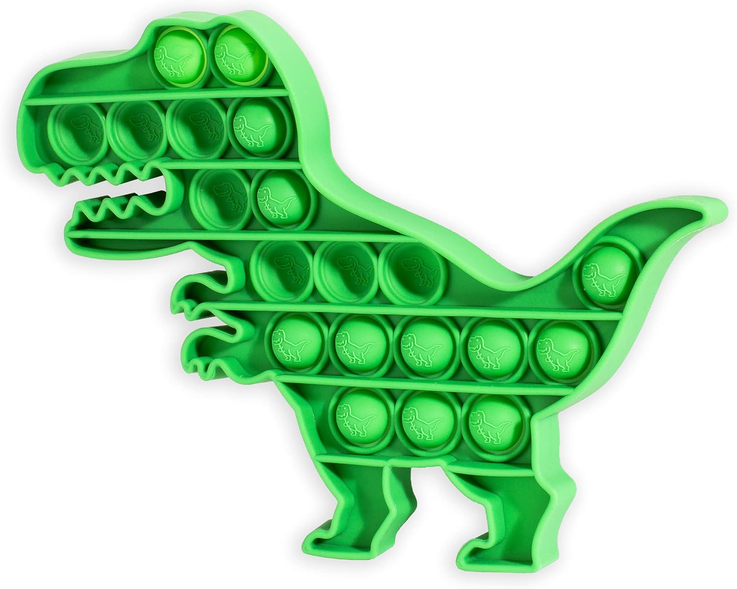 Sensory Builder: Push Pop Bubble Fidget Sensory Toy for Anxiety, Autism, ADD and ADHU, popit Special Needs Stress Reliever: Popit Dinosaur , Green