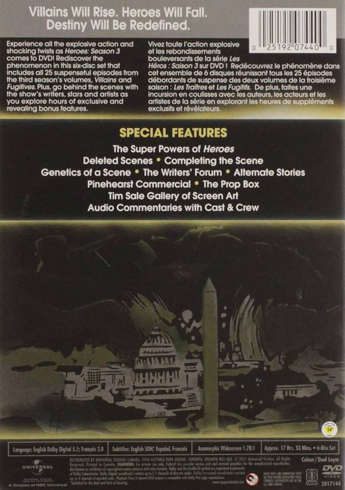 Heroes: Season 3／ [DVD] [Import] Amazon.com: Heroes: Season 3 : Masi Oka, Hayden Panettiere