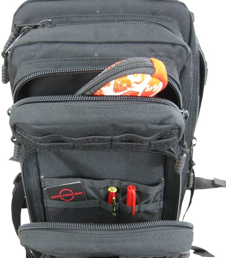 Presidio Tactical Assault Backpack - Military Approved Compact Backpack Made of Water Resistant 900 Denier Polyester - Features Large Center Pocket & MOLLE Webbing [Black]