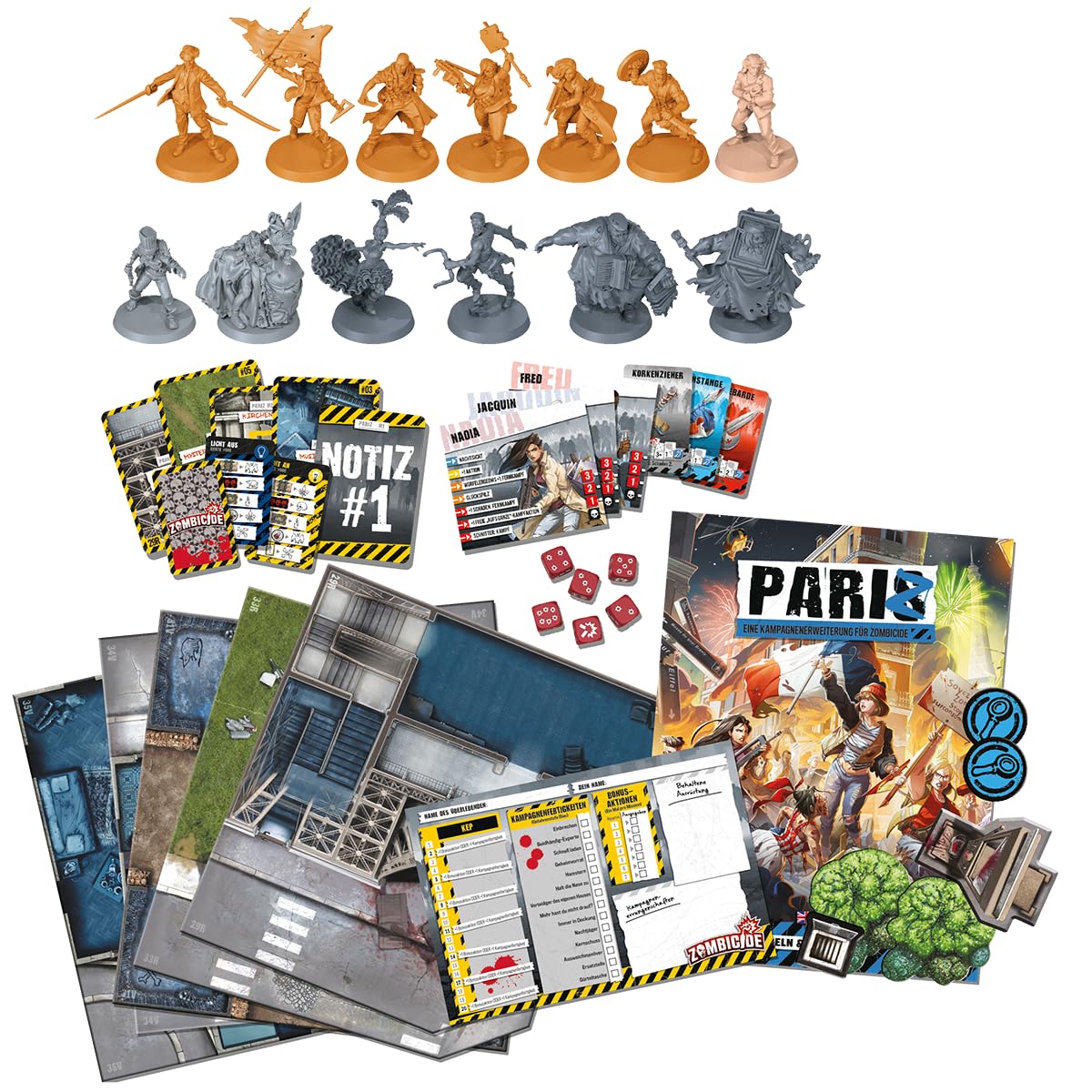 Zombicide PariZ – Expansión De Campaña En París, 10 Misiones Para 1-6 Jugadores