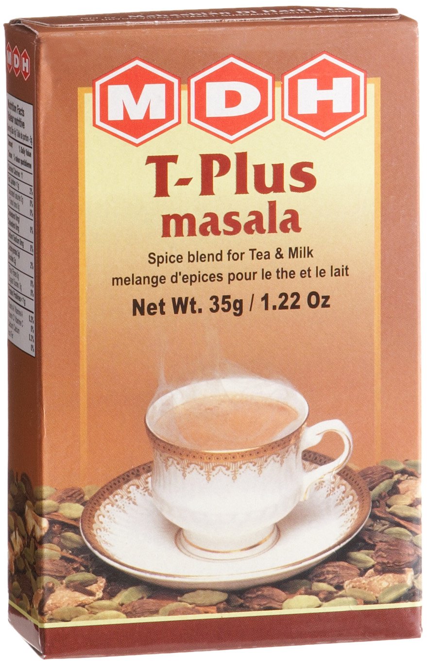 MDH T-Plus Masala (Spice Blend for Tea & Milk), 1.22-Ounce Boxes (Pack of 10)