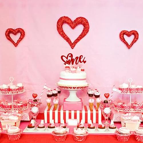 Miniatura 7 de Rsstarxi 1 paquete de una decoración para tartas con purpurina para el primer día de San Valentín, amor, corazón, para el día de San Valentín, boda,