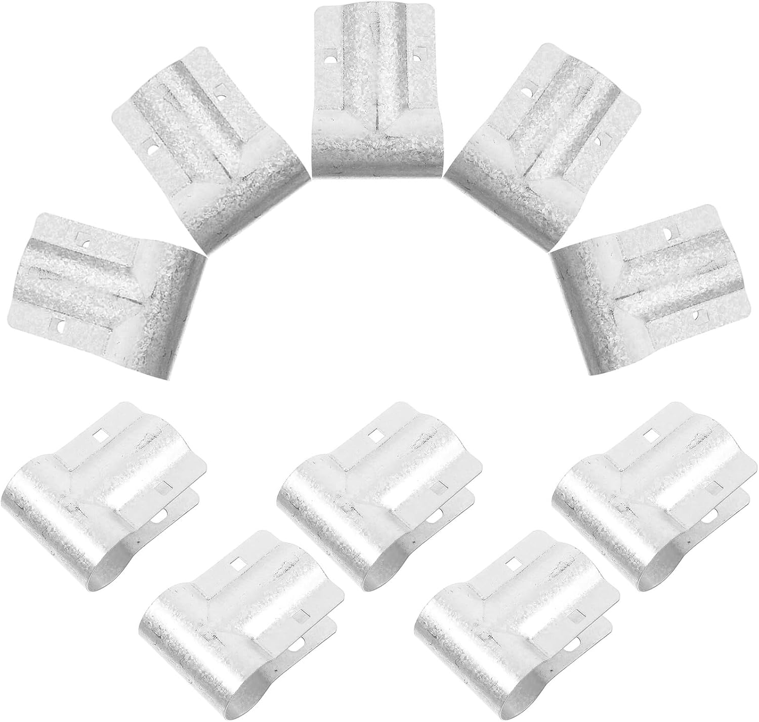 10pcs Greenhouse Pipe Clamps T-shaped Connector for Φ32mm Steel Tubes Metal End Rail Clamps 3-way Pipe Connecting for Greenhouse Frame Assembly