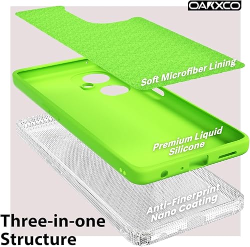 Miniatura 10 de oakxco Funda para teléfono Oneplus Nord N30 0.18 oz de silicona líquida, bonita funda delgada y delgada de goma suave de poliuretano termoplástico