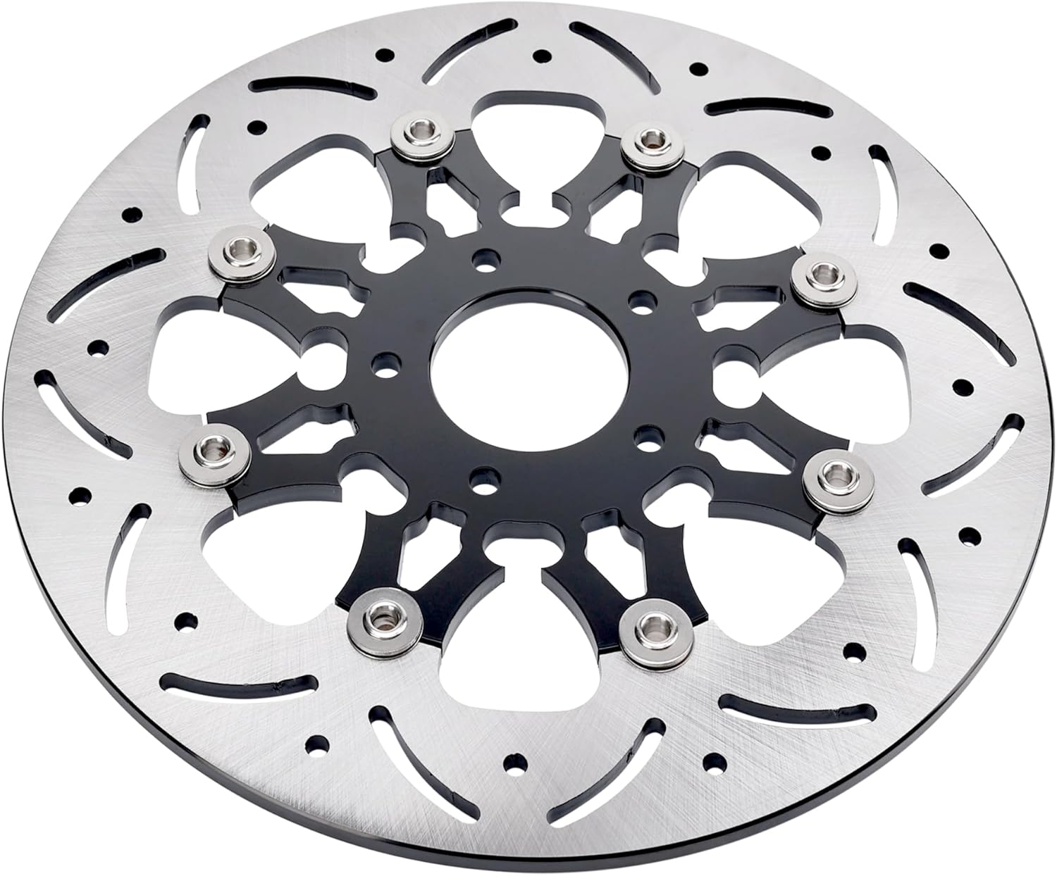 11.8" Floating Brake Disc Rotor Front Compatible with Harley Davidson Touring Road King 08-20, Road Glide Street Glide 08-13, Dyna Fat Bob 08-17, Trike V-ROD