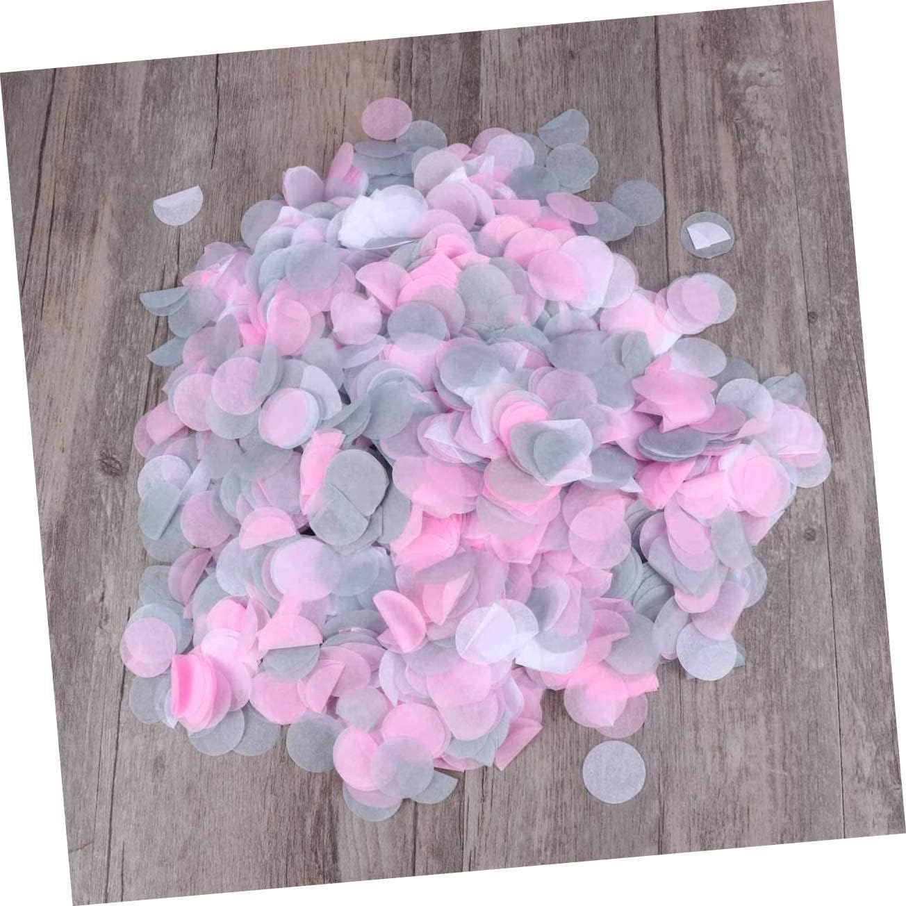 Abaodam 3pcs Wedding Confetti Table Scatter for Party Decorations White Grey for Bridal Showers Birthdays Celebrations