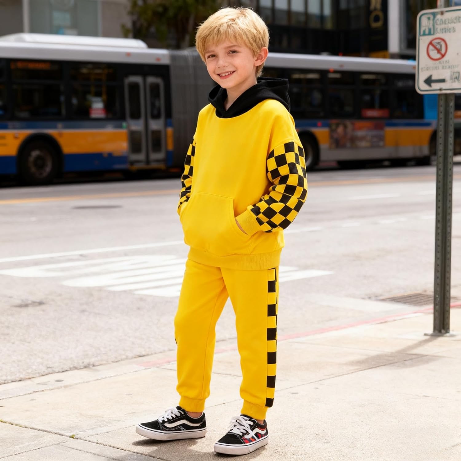 Size 4-8 Years Toddler Boys Clothes Hoodie Sweatshirt & Pants 2 Piece Set Boys Fashion Fall Winter Outfits Set - Image 5