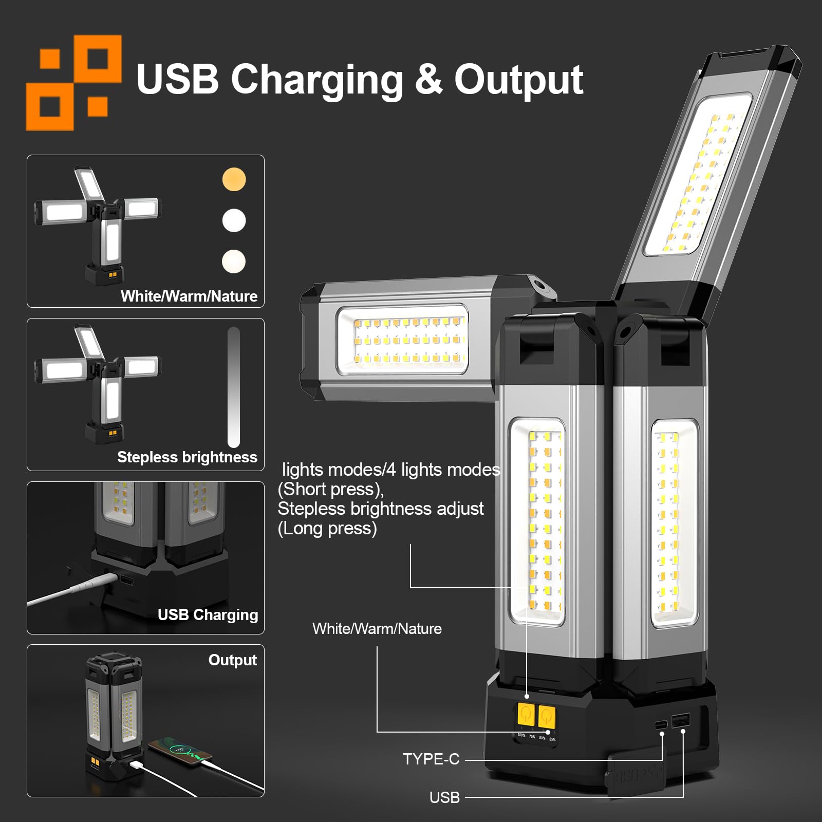 【新品】アルミ製LED投光器8000lm超高輝度USB 充電式三脚IP65防水 Amazon.co.jp: アルミニウム製ケース LED 投光器は 8000lm 超高輝度