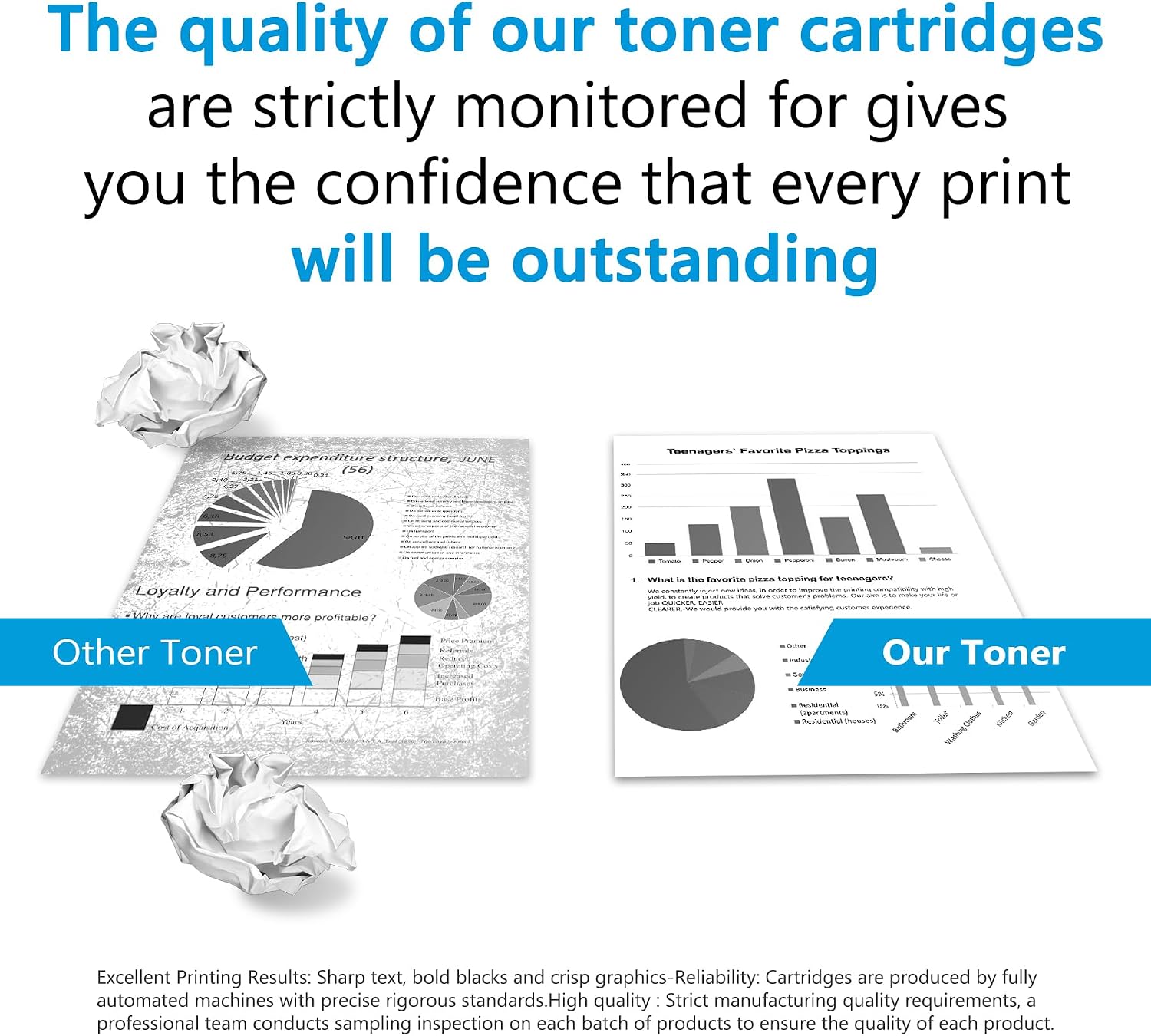 202A (Black, 2-Pack) Toner Cartridge Replacement for HP 202A CF500A 202X CF500X Color Laser Jet Pro MFP M281fdw M281cdw M254dw M254nw M281fdn M280nw M254 M281 202 Toner Ink Printer