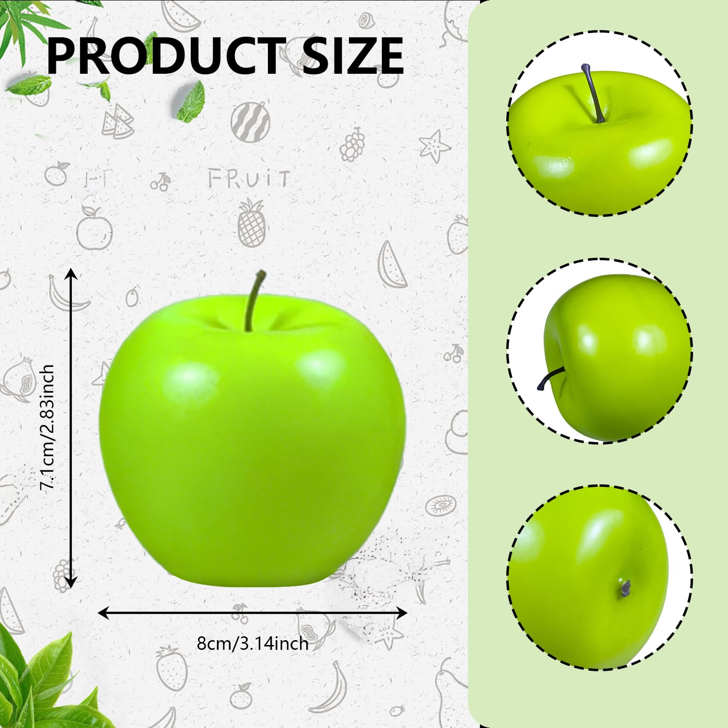 Buy Artificial Green Apples Box of 12 by Akasha Online at Low