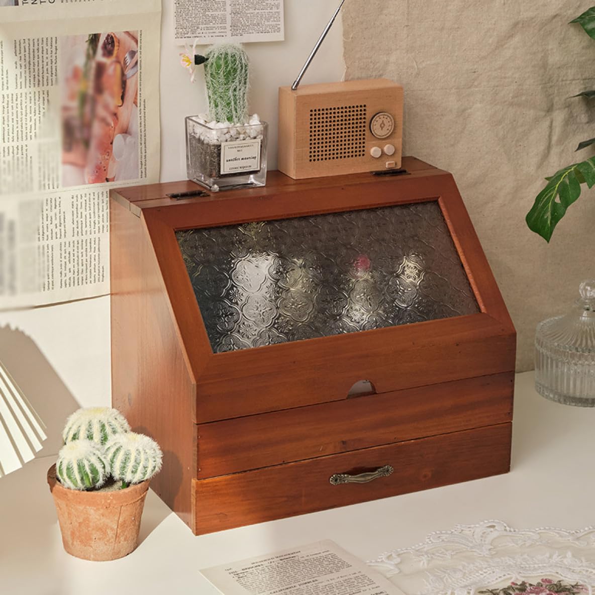 Amazon | 収納ボックス 引き出し 竹製 収納ケース A4収納 書類収納