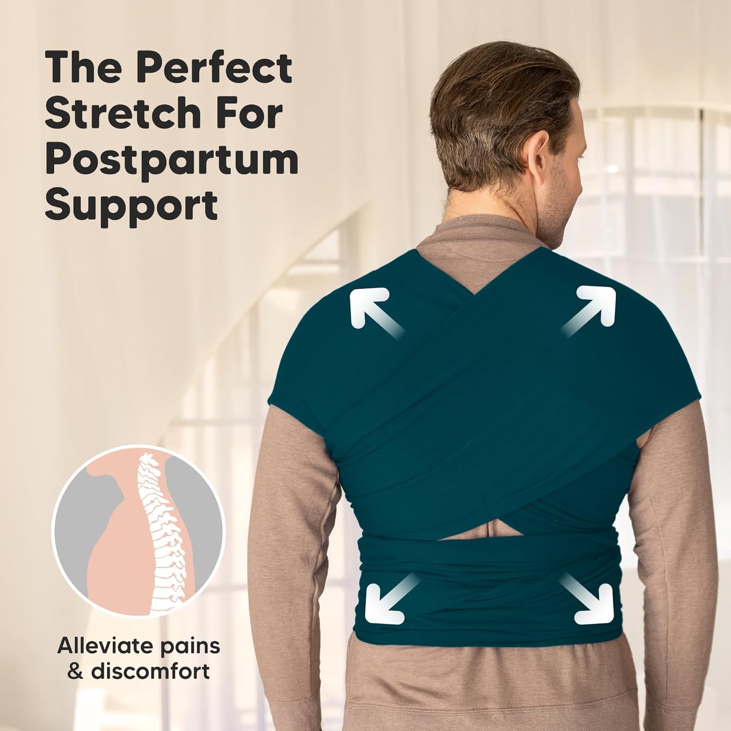 KeaBabies Baby Wrap Carrier and Reusable Nursing Pads - All in 1 Original Breathable Baby Sling, Hands Free Baby Carrier Sling - 14 Washable Breastfeeding Pads + Wash Bag, Breastfeeding Essentials