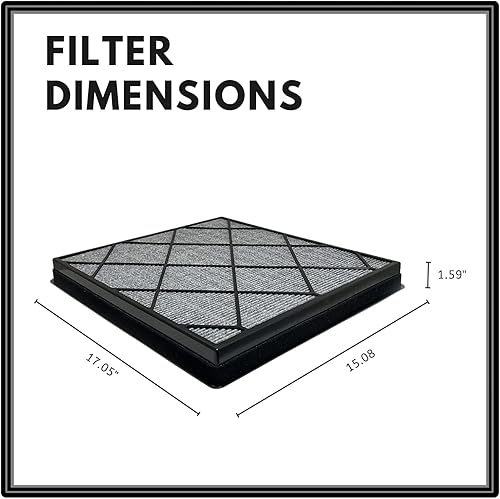 Miniatura 2 de Nispira HE400 - Filtro HEPA de repuesto con bloqueo avanzado de olor con infusión de carbón activado para purificador de aire Shark 4 ventiladores
