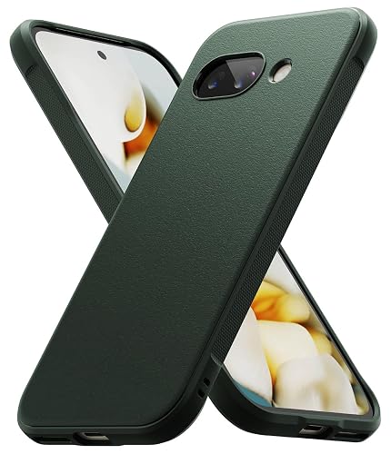 Ringke Onyx Compatible with Google Pixel 9a Case Cover Rugged Flexible Durable Anti-Slip TPU Protection Shockproof Pixel 9a Back Cover - Dark Green