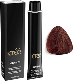 Cree Professional 7.42 -Irisee Copper Blond Permanent Hair Color - Long Lasting, Rich Vibrant - Gray Coverage 100ml - 3.4 fl.oz.