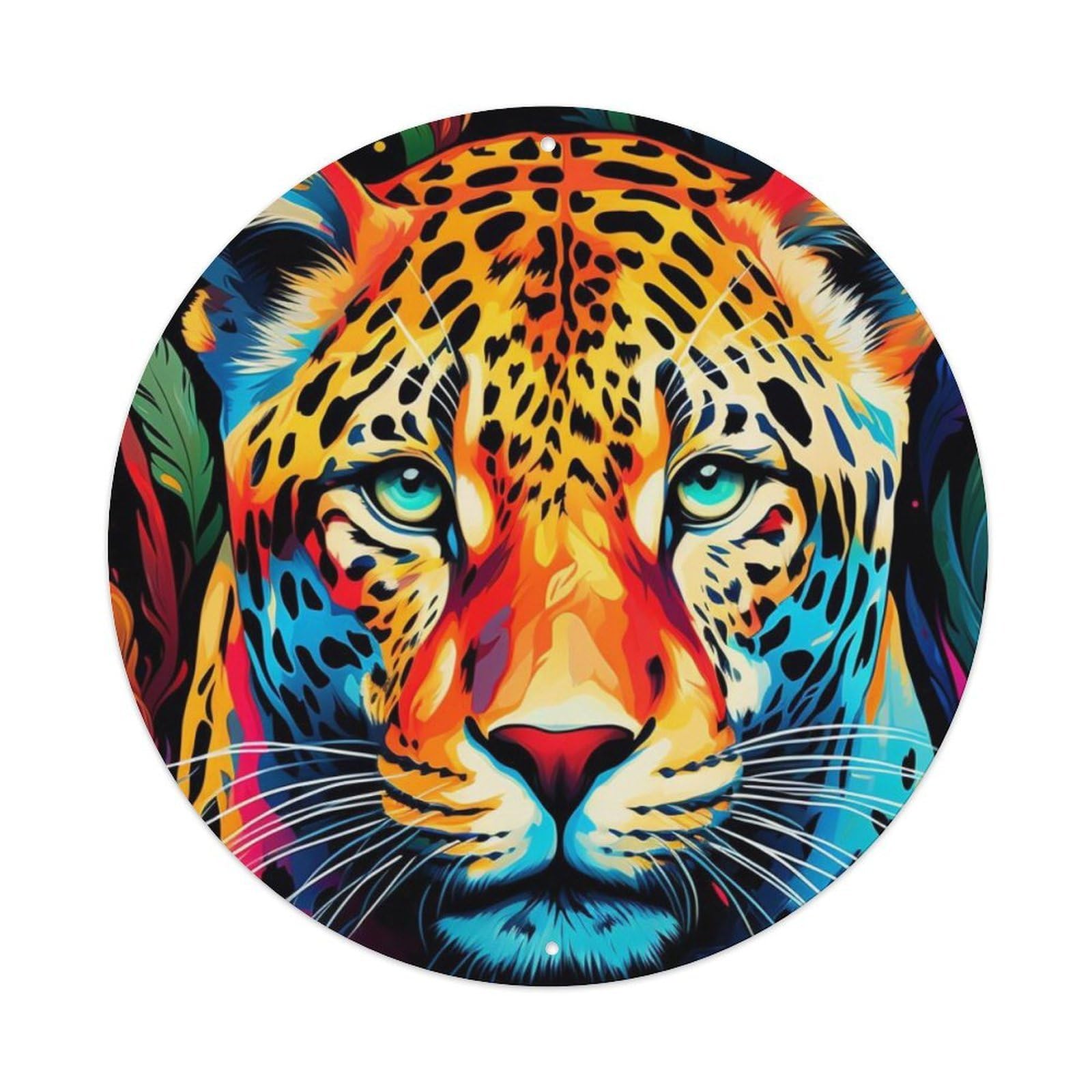 Leopard in The Jungle Animal Metal Tin Sign