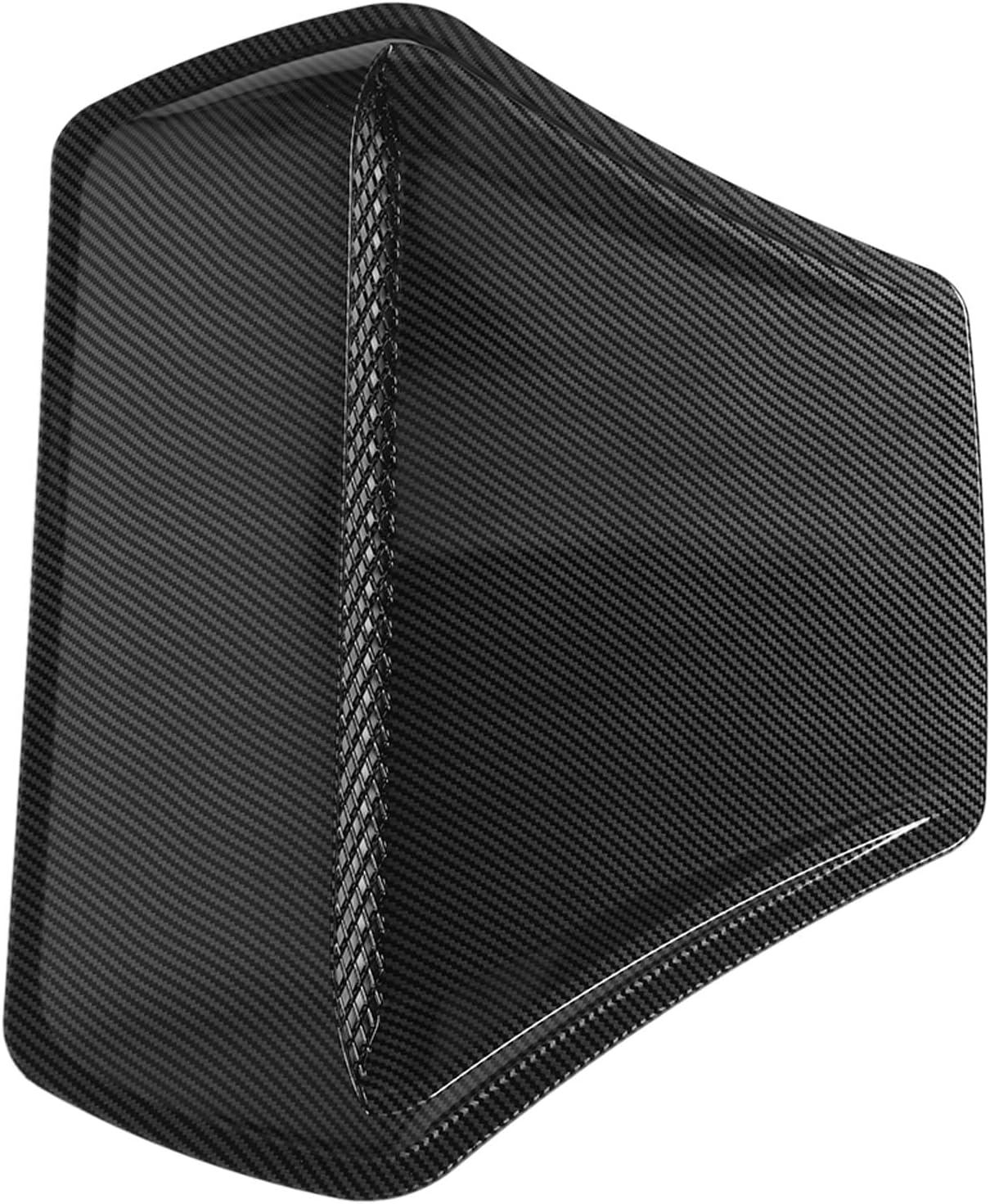 Heat Resistant Glossy Black Car Hood Air Vent Cover for Lancer EVO 10 (Carbon Fiber)