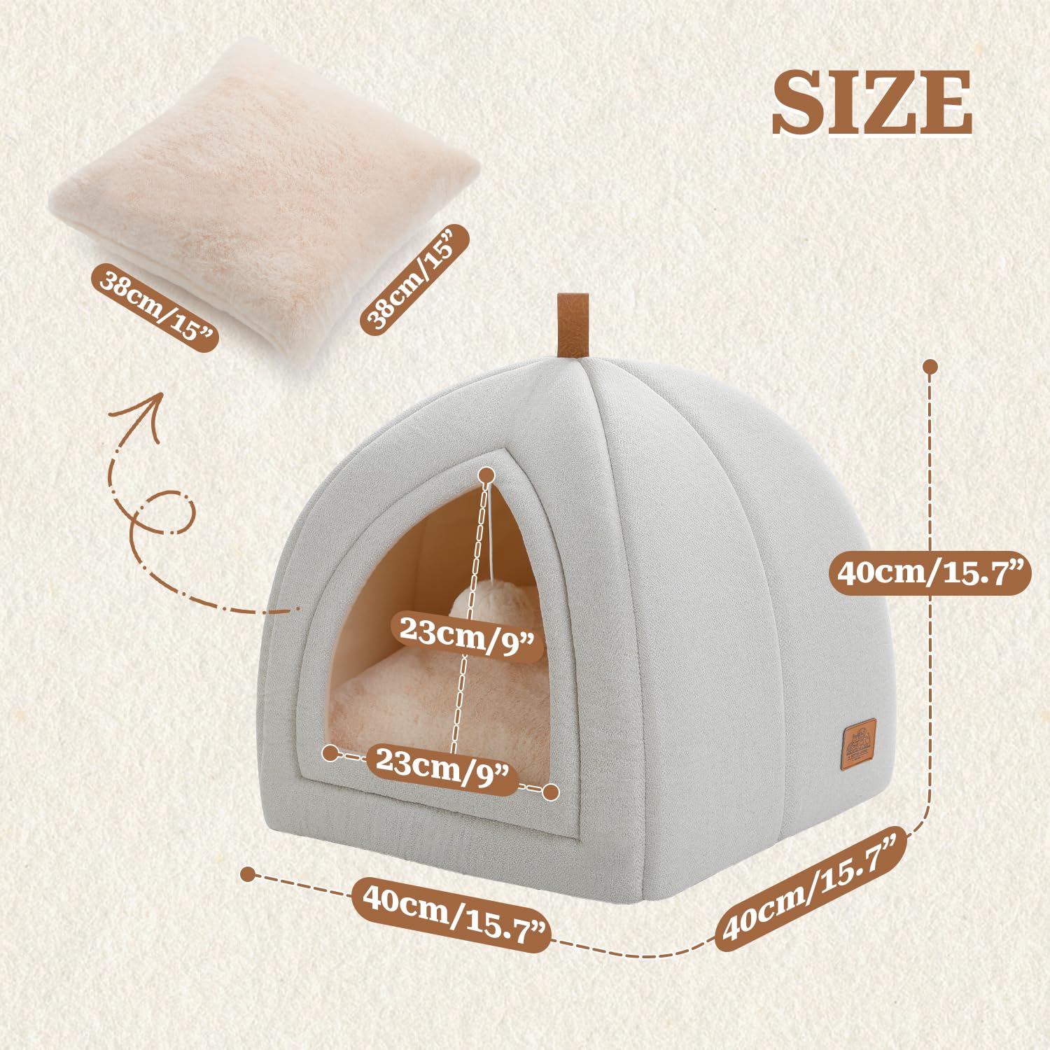 Cuccia per gatti da interno, cuccia per cani di piccola taglia da 40 cm, cuccia rotonda lavabile, adatta a cuccioli e gattini | Leroy Merlin Cuccia per gatti da interno, cuccia per cani di piccola taglia da 40 cm, cuccia rotonda lavabile, adatta a cuccioli e gattini | Leroy Merlin