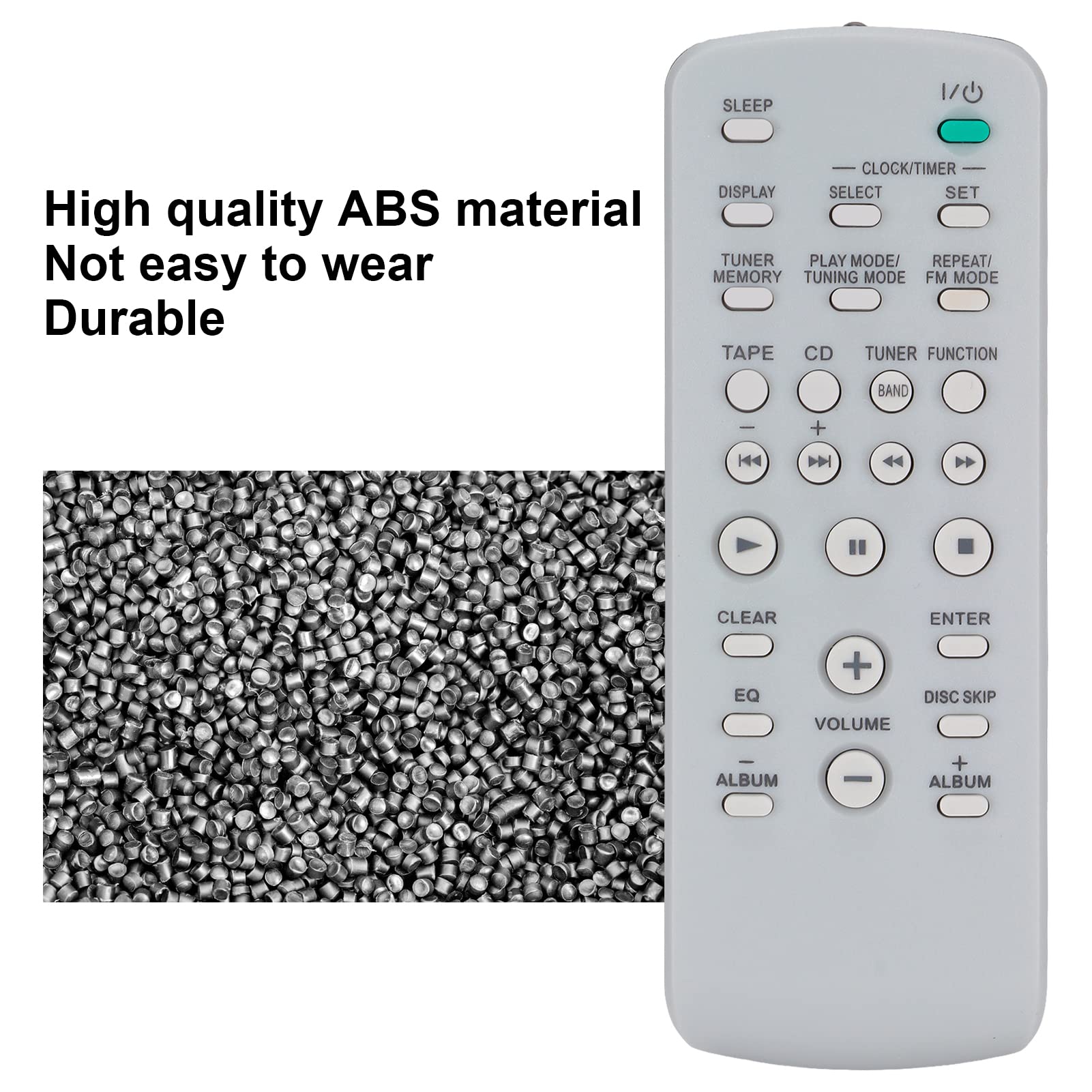 Replacement Remote Control for CD HiFi System Audio M‑SC3 RM‑SC30 RM‑SC50 RM ‑SC55 MHC‑RG29 MHC‑RG490S CMT‑EH10 CMT‑U1 CMT‑CPZ1 MHC‑RG222 MHC‑RG2