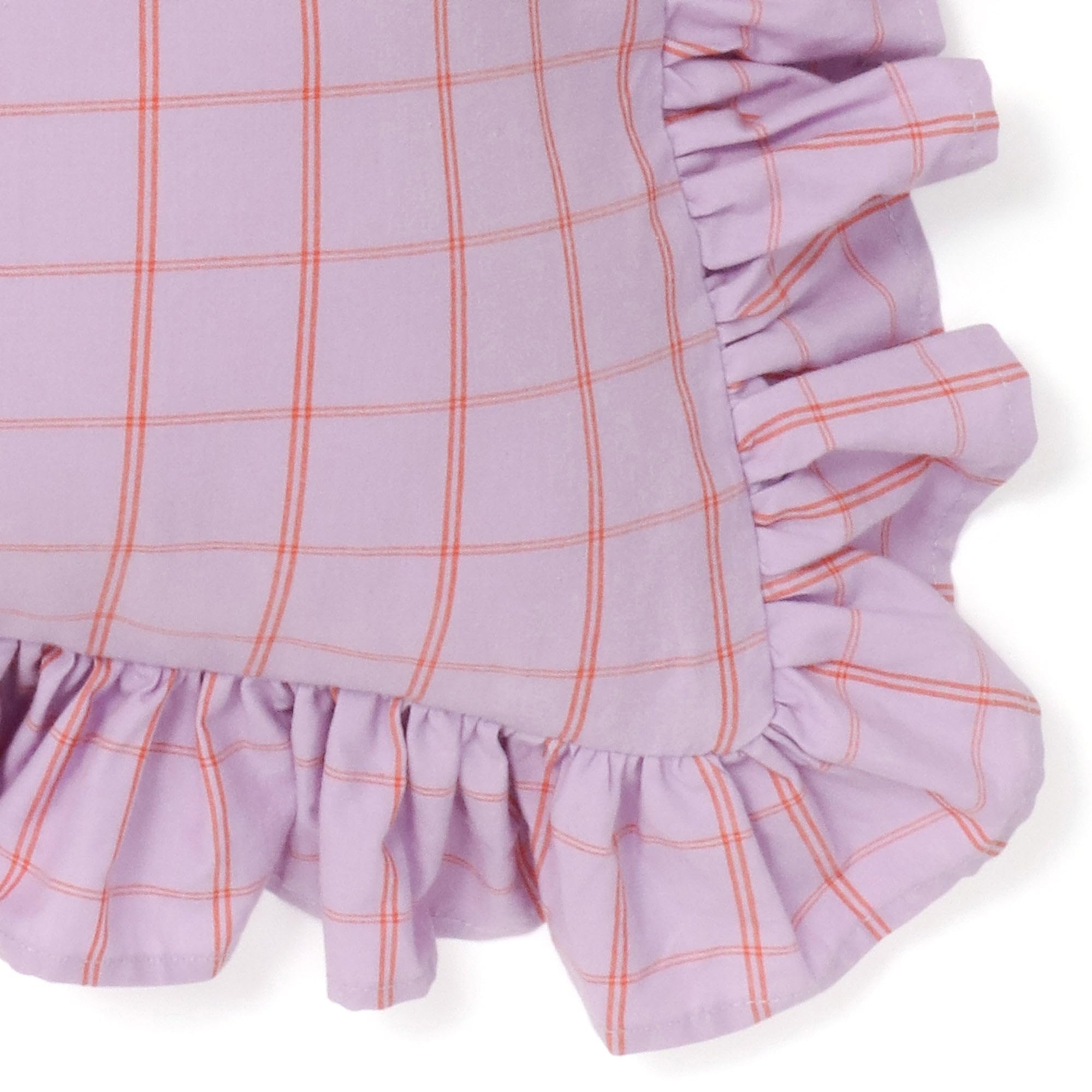 Amazon.co.jp: Francfranc フランフラン フリルチェック クッション