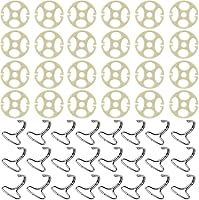 Vista 1 de 48 Piezas Fundas para Asientos de Automóvil Ganchos de Metal de Placa de Ciruela, 24 Piezas de Clips de Plástico para Fundas de Asientos