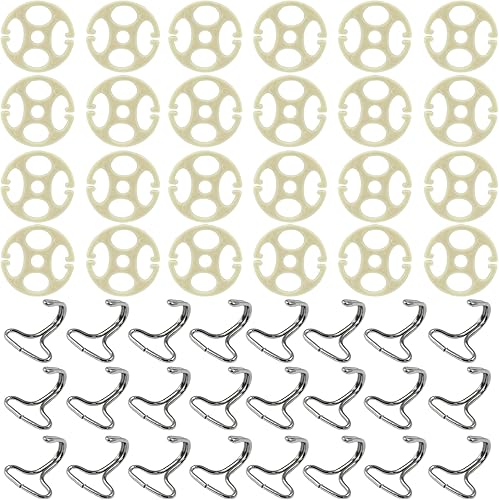 48 Piezas Fundas para Asientos de Automóvil Ganchos de Metal de Placa de Ciruela, 24 Piezas de Clips de Plástico para Fundas de Asientos de