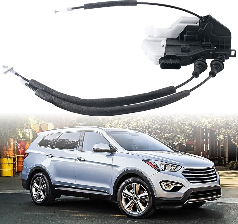 Atuador da fechadura da porta dianteira do lado do motorista TCFWED Hyundai Santa Fe – 8 pinos