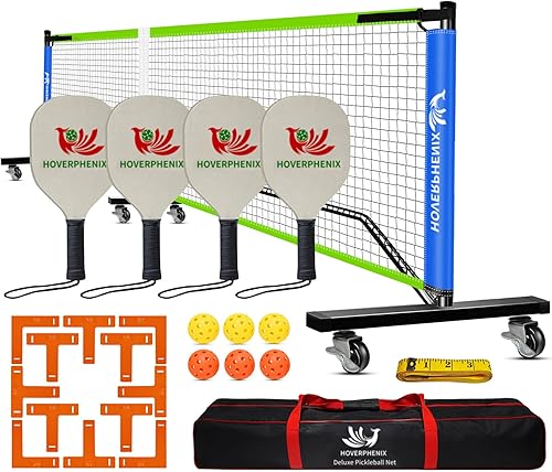Miniatura 10 de Pickleball Net for Driveway, 22FT Regulation Size Pickleball Net with Paddles Set of 4, Pickleballs and Carry Bag for Outdoor Indoor Game