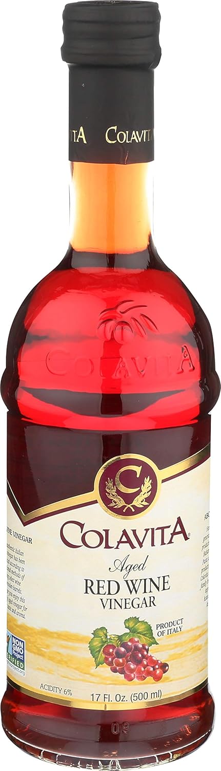 Colavita Aged Red Wine Vinegar, 17 Ounce (Pack of 12)