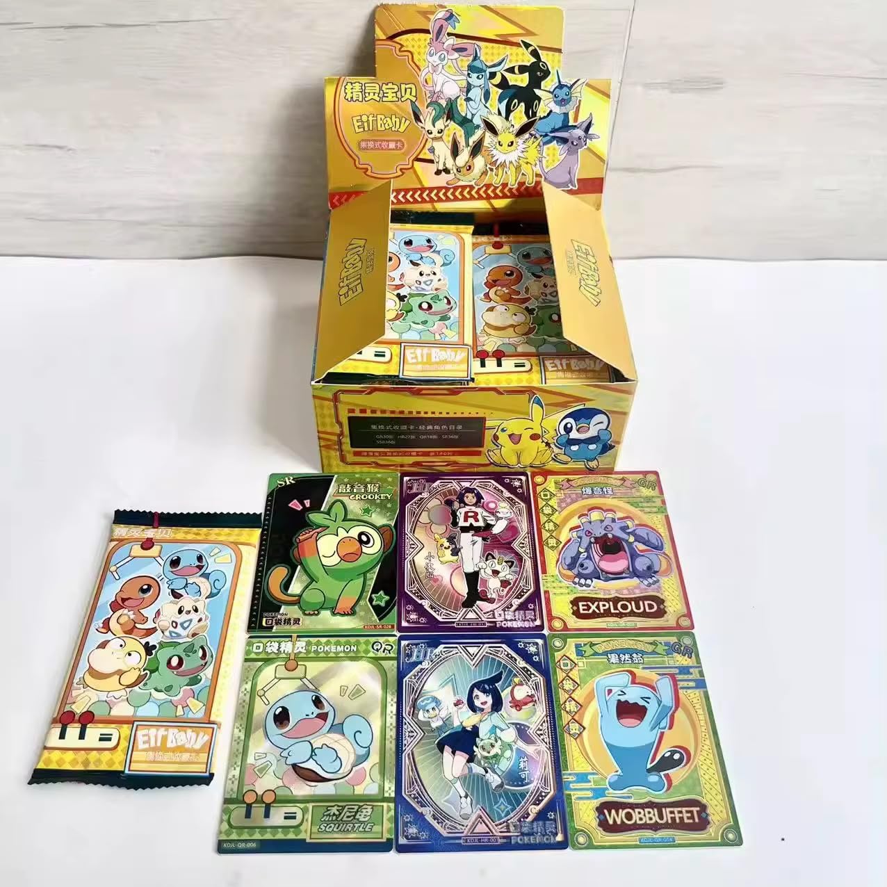 Eif Baby Pokemon Trading Card Game Booster Box, 30 Packs, Chinese Version,  Collector Cards with Display Box : Amazon.in: Toys & Games