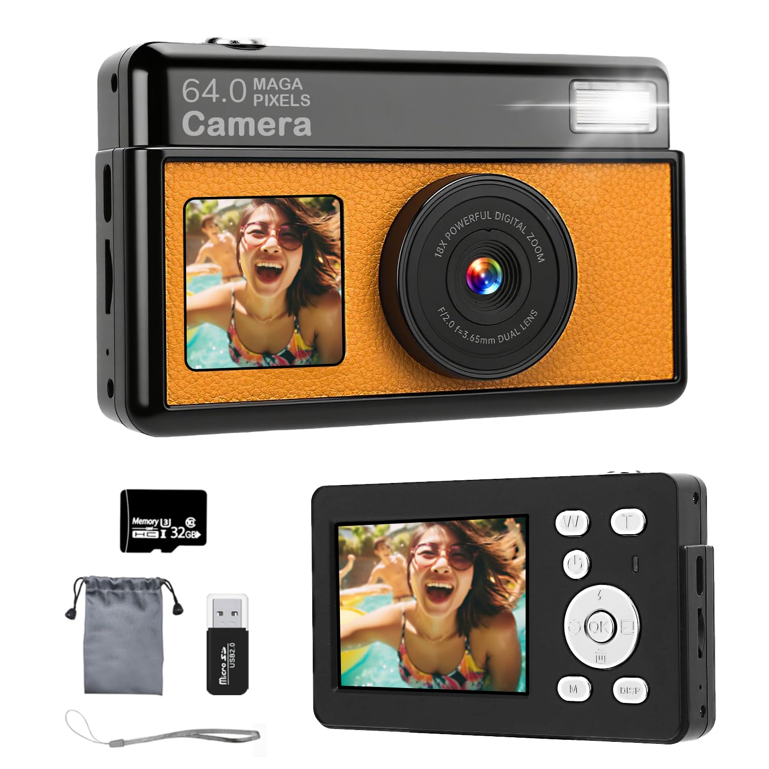 Amazon | デジカメ【4K動画撮影 6400万画素 デュアルスクリーン
