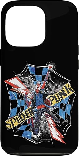 iPhone 13 Pro Marvel Spider-Man A través del Spider-Verse Spider-Punk Web Case