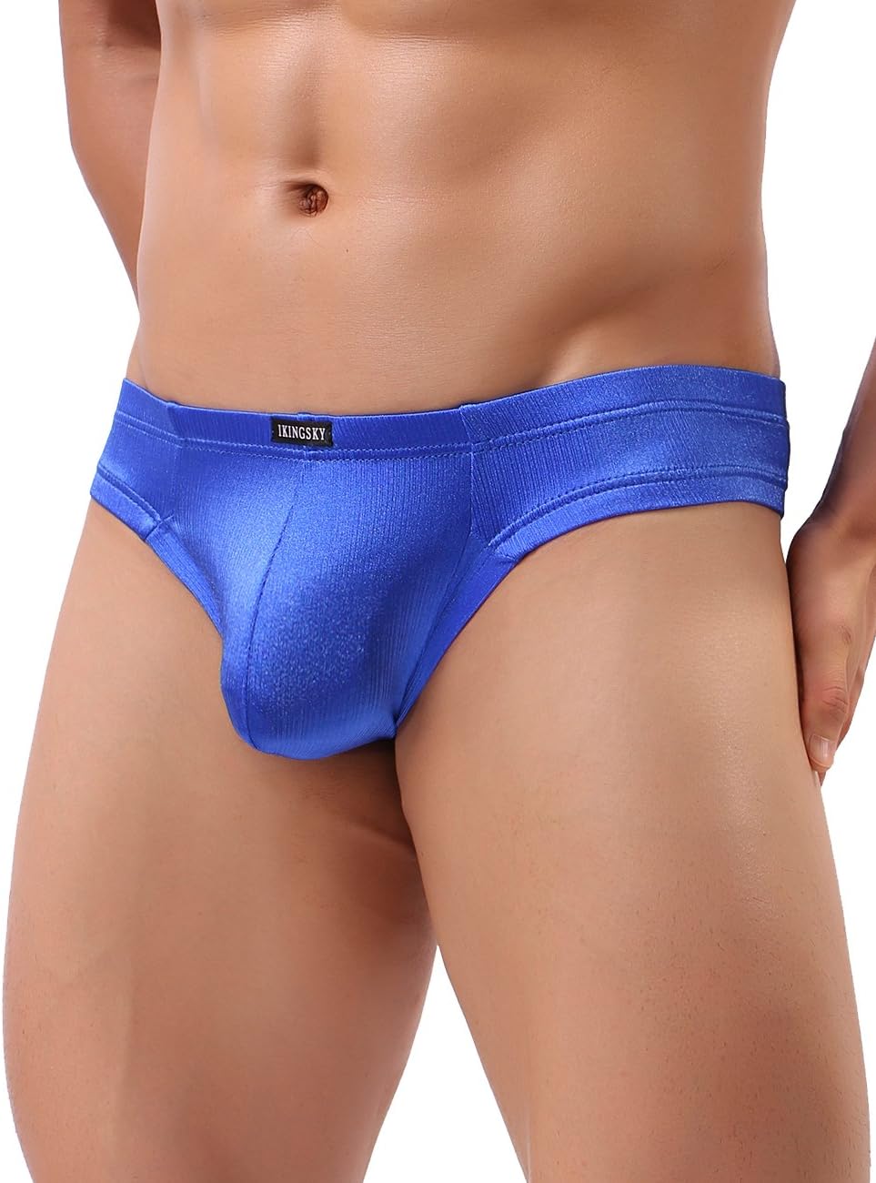 iKingsky Men's Cheeky Boxer Briefs Sexy Low Rise Pouch Thong Underwear - Image 3