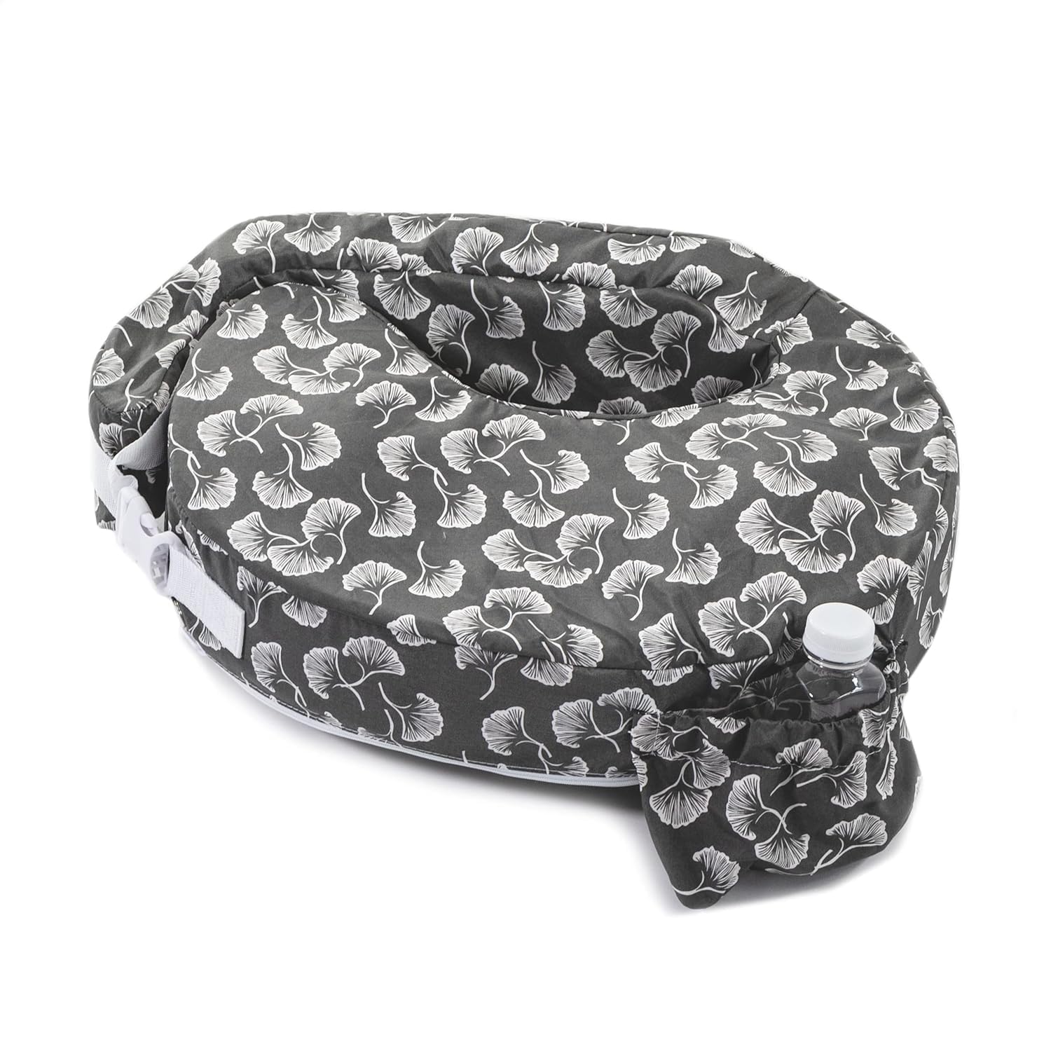 My Brest Friend Almohada de Lactancia Original Mejorada ergonómica Esencial para la Lactancia Materna para mamá y bebé con práctico Bolsillo Lateral, Correas Dobles y Funda, Ventiladores Grises