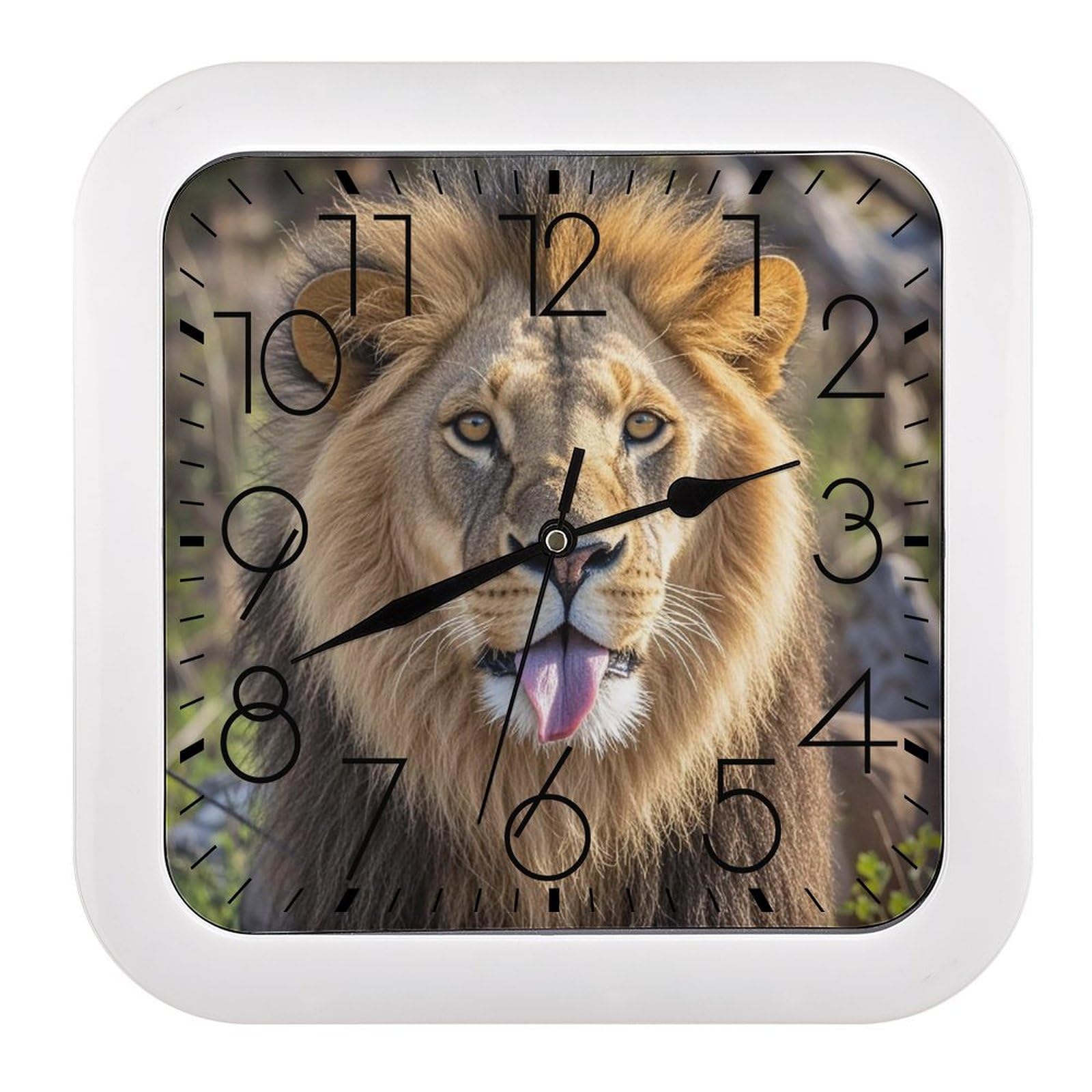 Horloge murale lion design pour sublimer la déco de la maison