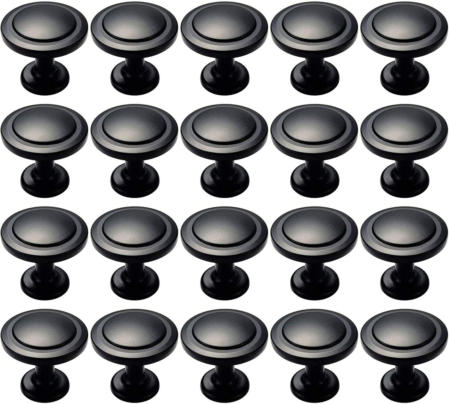 20 Pack 1-1/4 inch Cabinet Furniture Knobs, Drawer Dresser Knobs Door Pulls, Cupboard Door Handles Kitchen Hardware Cabinet Knobs