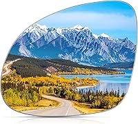 Vista 10 de BDFHYK Cristal de espejo compatible con VW 2012-2019 Beetle 2011-2018 Jetta 2012-2017 Passat con adhesivo de tamaño completo que reemplaza 5c6857522