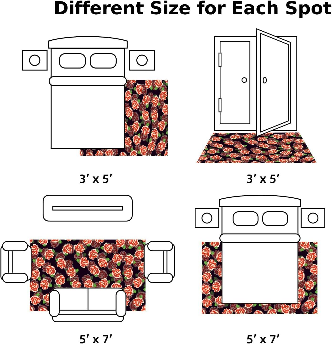 Spring Colorful Pink Roses Cartoon Style Design Fabric Textile Paper ...