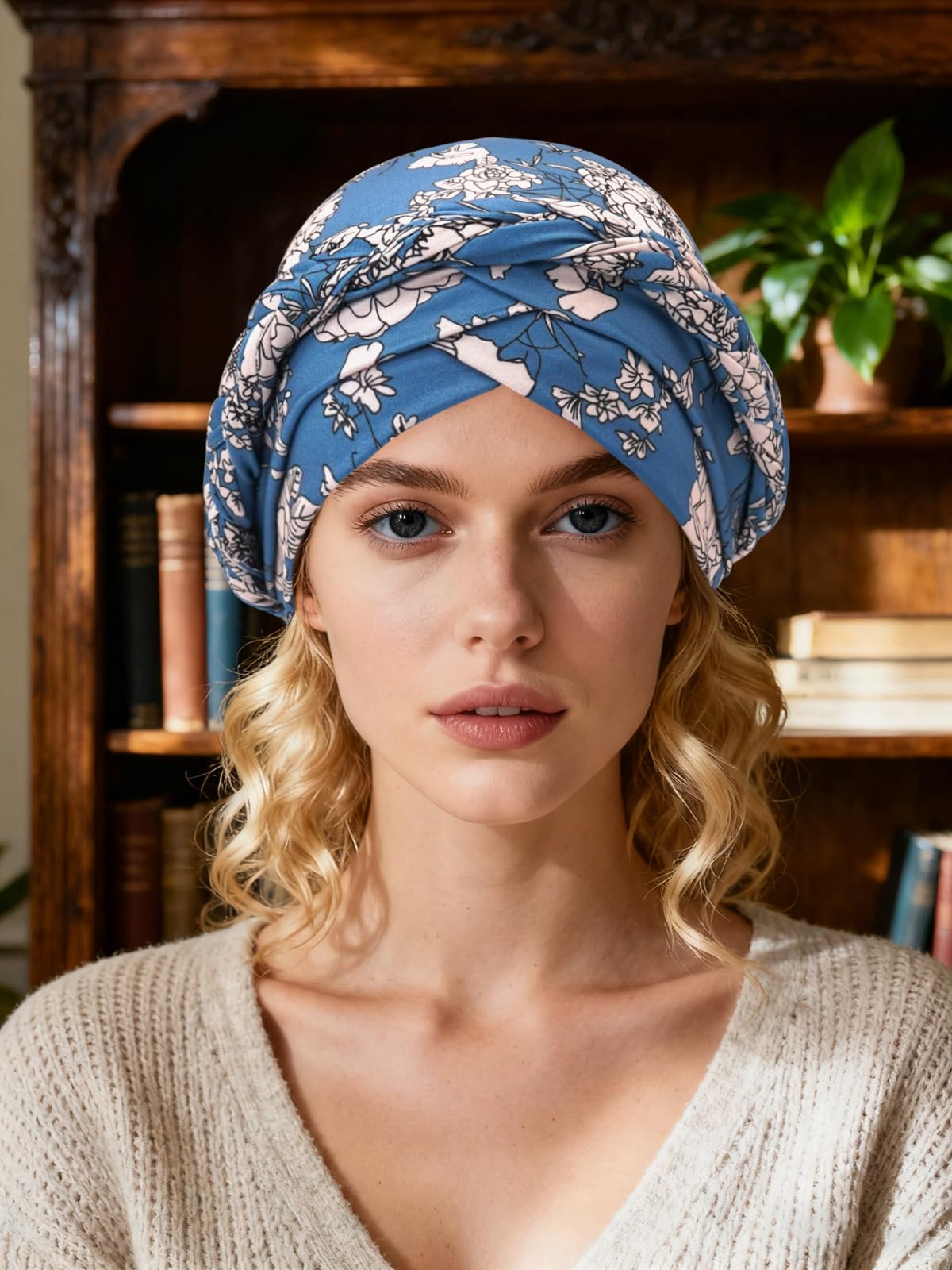 LIMHOO Turban torsadé pré-noué pour femme - Style bohème - Pour chimio perte de cheveux - Style décontracté