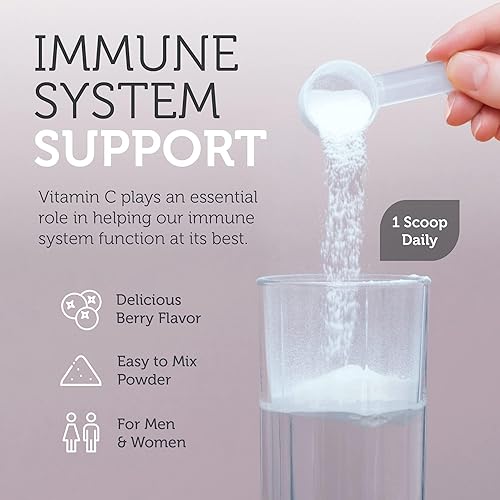 Miniatura 4 de Zahler Polvo de vitamina C tamponada, ácido ascórbico, vitamina C con minerales de calcio, magnesio y ascorbato de potasio, sabor a bayas kosher sin