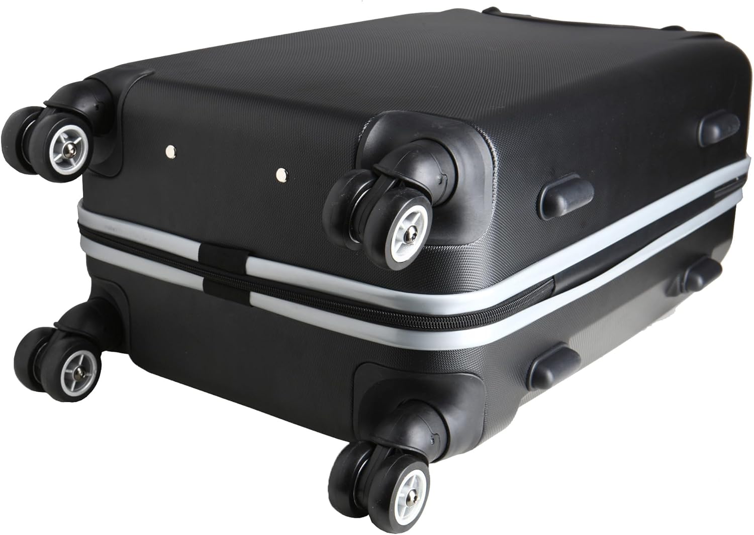 Denco NFL Los Angeles Rams Carry-On Hardcase Luggage Spinner, Black