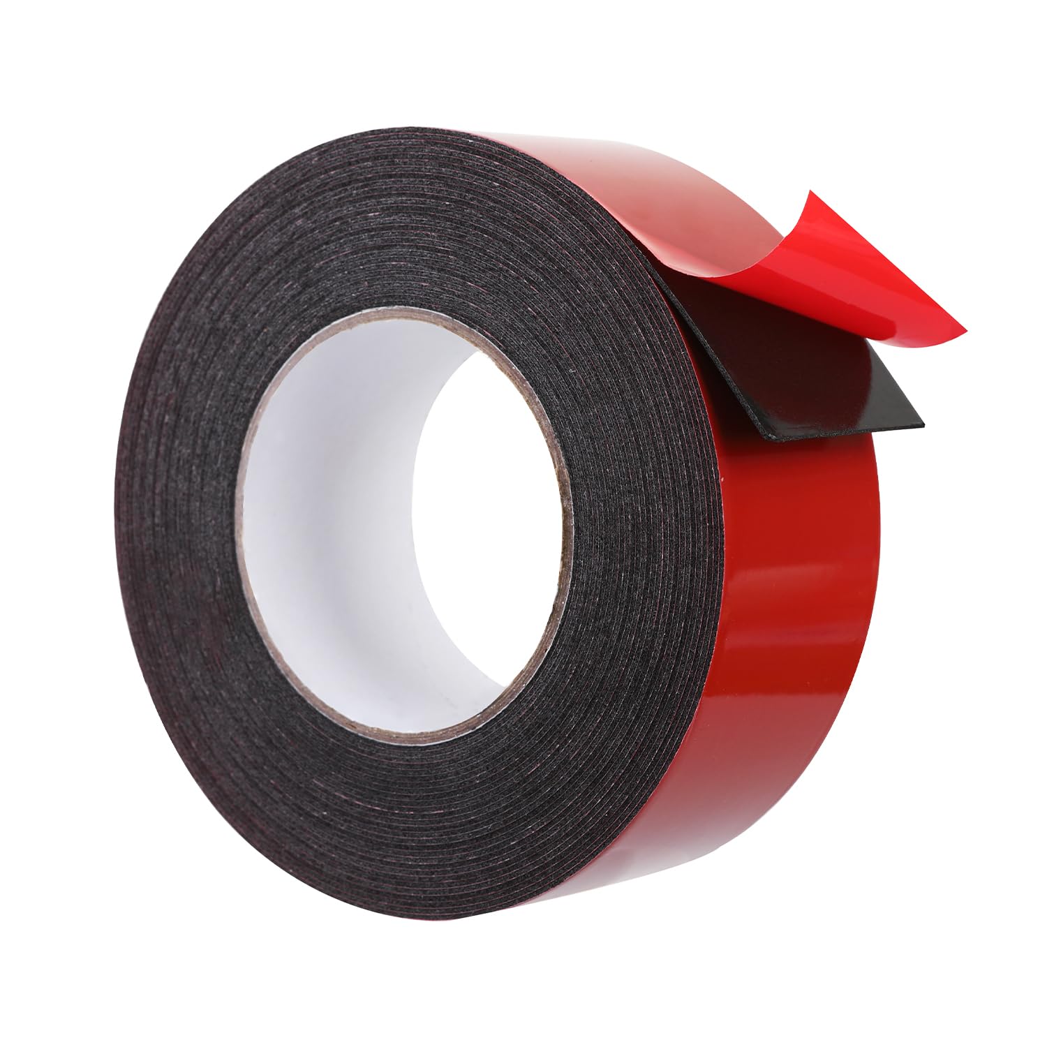 QDiShi Double Sided PE Foam Tape, Outdoor and Indoor Super Strong Foam Seal Tape for Decorative and Trim, Car & Gap Filling Mountings, Home Decor, Office Decor, Photo Frame (2in x 33ft Black)