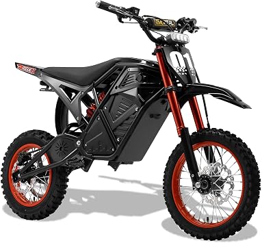 Electric Dirt Bike, 3600W Mid-Drive Motor, 38MPH 53-Mile Range Electric Motorcycle, 48V 23Ah Battery, Full Hydraulic Brakes & Nitrogen Suspension Off-Road E Dirt Bike for Teens Adults, Orange