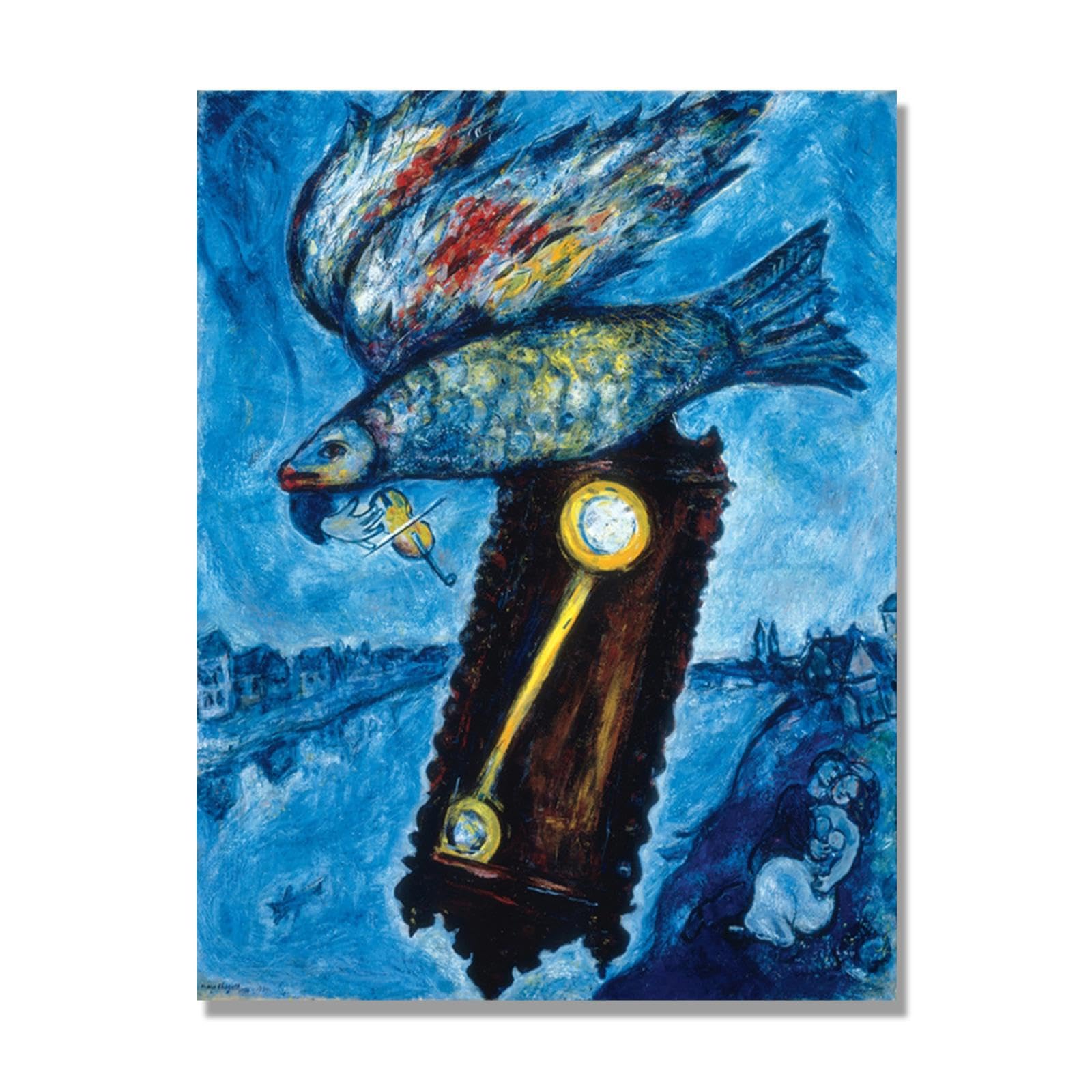 Reproductions de tableaux sur toile bleu design de 40x50cm - 7